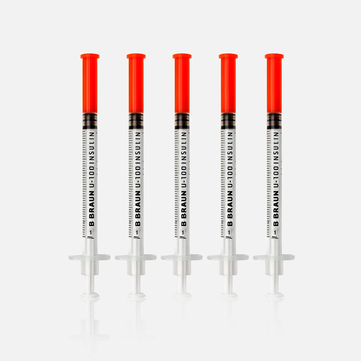 Pack of 5 pcs. B. Braun syringe 1ml/cc 31G 5/16" (0.25mm x 8mm)